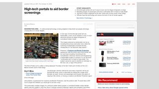 
                            8. High-tech portals to aid border screenings - CNN.com