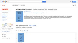 
                            5. High-Voltage Engineering: Theory and Practice, Second Edition, ...