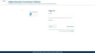 
                            8. Higher Education Commission Online Portal - eportal.hec.gov.pk