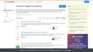 
                            6. Highest Voted 'reportportal' Questions - Stack Overflow