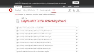 
                            5. Hilfe | EasyBox 803 (ältere Betriebssysteme) - …