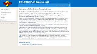 
                            5. Hilfe FRITZ!WLAN Repeater 450E - …