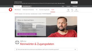 
                            8. Hilfe | Kennwörter & Zugangsdaten - Erste Hilfe - Vodafone