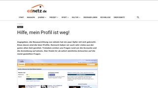 
                            4. Hilfe, mein Profil ist weg! | ednetz.de