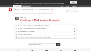 
                            7. Hilfe | Vodafone E-Mail abrufen & senden - …