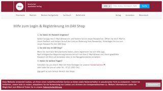 
                            4. Hilfe zum Login & Registrierung - Deutscher Apotheker Verlag