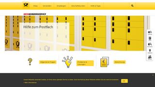 
                            2. Hilfe zum Postfach | Deutsche Post Kundenservice