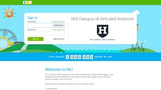 
                            4. Hill Campus of Arts and Sciences - IXL