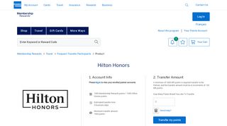 
                            3. Hilton Honors Program Hilton Honors Membership Rewards ...