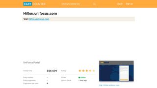 
                            7. Hilton.unifocus.com: UniFocus Portal - Easy Counter