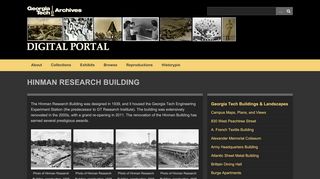 
                            8. Hinman Research Building - Georgia Tech History Digital Portal