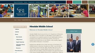 
                            7. Hinsdale Middle School - Community Consolidated School District 181
