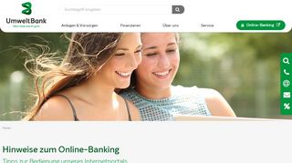 
                            2. Hinweise zum Online-Banking | UmweltBank