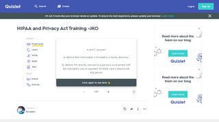 
                            9. HIPAA and Privacy Act Training -JKO Flashcards | Quizlet