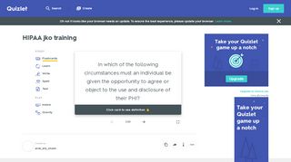 
                            5. HIPAA jko training Flashcards | Quizlet