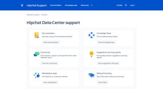 
                            9. Hipchat Data Center support resources