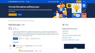 
                            1. HipChat login - community.atlassian.com