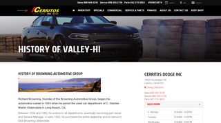 
                            9. History of Browning Automotive Group | Cerritos Dodge Chrysler Jeep