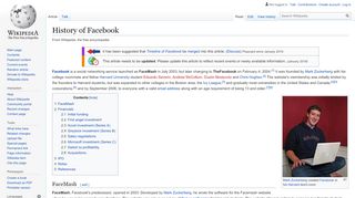 
                            7. History of Facebook - Wikipedia