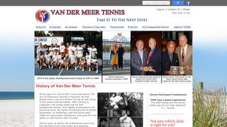 
                            4. History of Van Der Meer - Van Der Meer Tennis - Academy ...