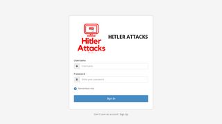 
                            4. Hitler Attacks - Login Area