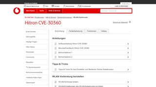 
                            4. Hitron CVE-30360 - Vodafone Kabel Deutschland Kundenportal