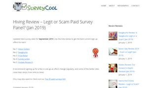 
                            4. Hiving Review – Legit or Scam Paid Survey Panel? (Jan 2019)