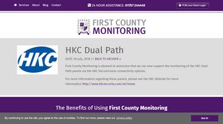 
                            7. HKC Dual Path - News - First County Monitoring