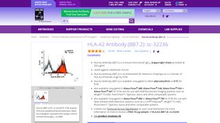 
                            7. HLA-A2 Antibody (BB7.2) | SCBT - Santa Cruz Biotechnology