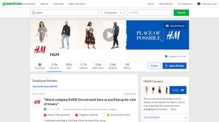 
                            9. H&M - Glassdoor Job Search | Find the job that fits your life