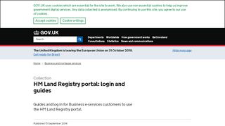 
                            4. HM Land Registry portal: login and guides - GOV.UK