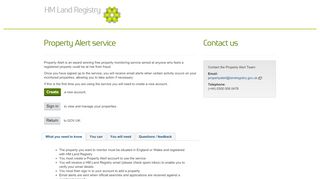 
                            6. HM Land Registry - Property Alert