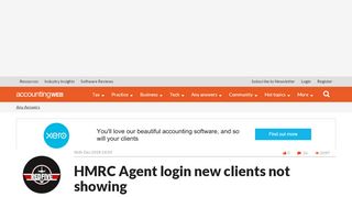 
                            8. HMRC Agent login new clients not showing | AccountingWEB