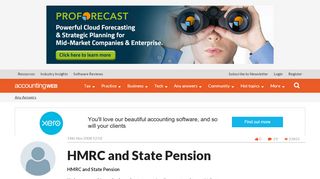 
                            6. HMRC and State Pension | AccountingWEB