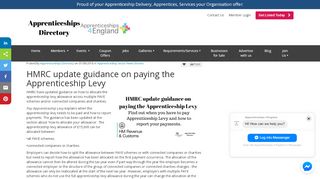 
                            8. HMRC update guidance on paying the Apprenticeship Levy ...