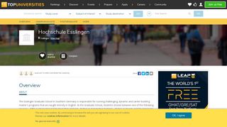 
                            6. Hochschule Esslingen | Undergraduate | Top Universities