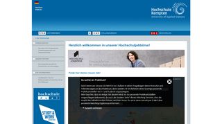 
                            2. Hochschule Kempten - Hochschuljobbörse der Bayerischen ...