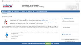 
                            8. hochschulstart Applicant‘s support - DoSV …