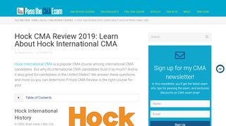 
                            6. Hock CMA Review 2019: Learn About Hock International CMA