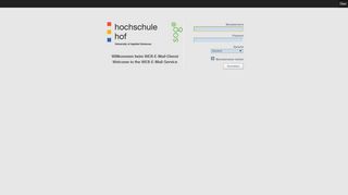 
                            4. Hof-University Webmail