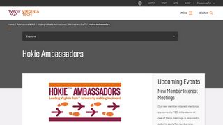 
                            6. Hokie Ambassadors | Virginia Tech