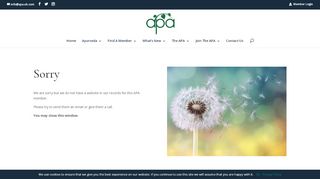 
                            9. Holding page for member with no website - apa.uk.com