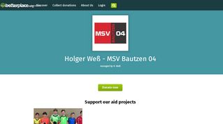 
                            4. Holger Weß - MSV Bautzen 04: Donate to our …