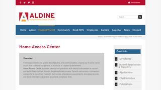 
                            2. Home Access Center – Aldine ISD