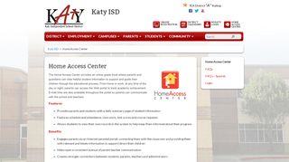 
                            2. Home Access Center - Katy ISD