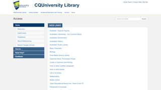 
                            8. Home - Access - Library Guides at CQUniversity