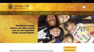 
                            3. Home - Adventure Club - College of Education - Mizzou