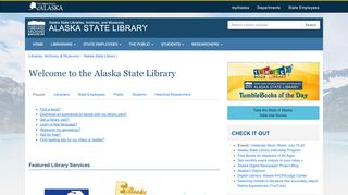 
                            8. Home | Alaska State Library