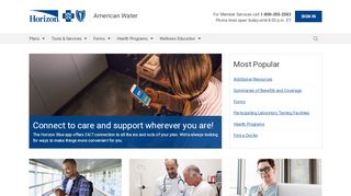 
                            9. Home - American Water - Horizon Blue Cross Blue Shield