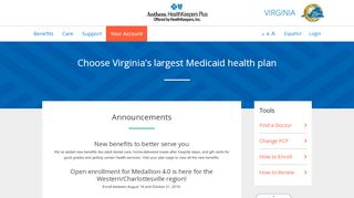 
                            3. Home | Anthem HealthKeepers Plus Virginia Medicaid